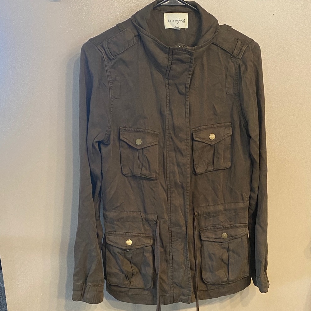 Maison Jules Utility Jacket in Rich Brown